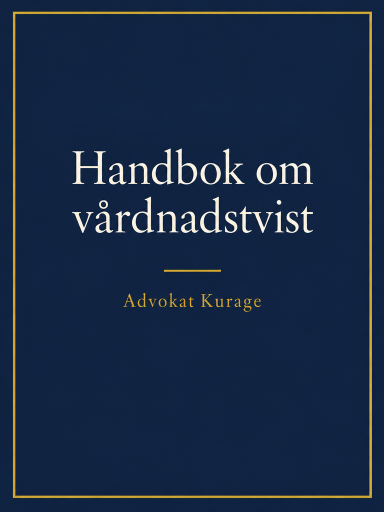 Omslag till Handbok om vårdnadstvist